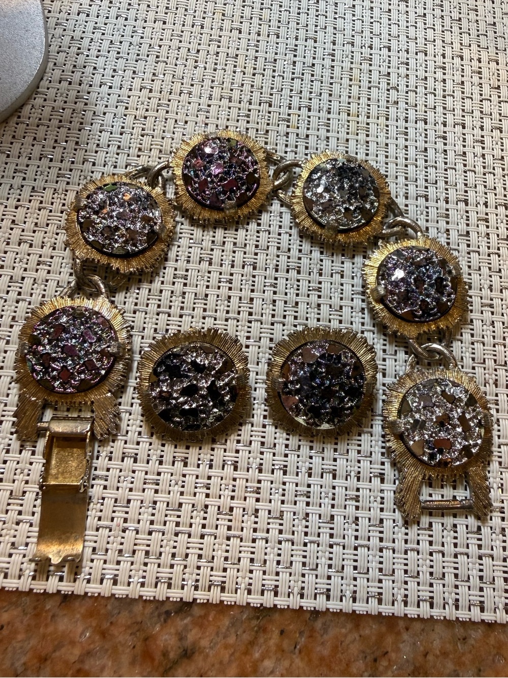 Judy Lee vintage bracelet and clips set